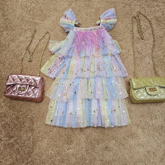 TUTU RAINBOW DRESS - TODDLER - Picture 1 of 1